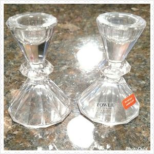Towle Lead Crystal Candlesticks